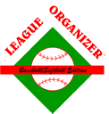 League Organizer Baseball Softball Logo